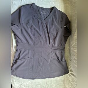 Stylish Charcoal V-Neck Blouse